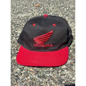 Honda Black/Red Logo hat “Red hot” on back SnapBack OSFA trucker